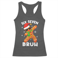 67 Christmas Six Seven Bruh Gingerbread Racerback Tank Top Funny Six Seven Meme Boys - Wonder Print Shop