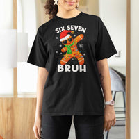 67 Christmas Six Seven Bruh Gingerbread T Shirt For Women Funny Six Seven Meme Boys - Wonder Print Shop