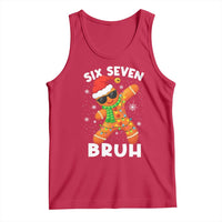 67 Christmas Six Seven Bruh Gingerbread Tank Top Funny Six Seven Meme Boys - Wonder Print Shop