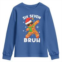 67 Christmas Six Seven Bruh Gingerbread Youth Sweatshirt Funny Six Seven Meme Boys - Wonder Print Shop