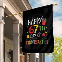 67 Days Of Kindergarten Garden Flag Happy 67th Day Of School Teachers Student Meme - Wonder Print Shop