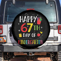 67 Days Of Kindergarten Spare Tire Cover Happy 67th Day Of School Teachers Student Meme - Wonder Print Shop
