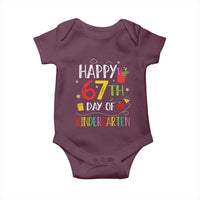 67 Days Of Kindergarten Baby Onesie Happy 67th Day Of School Teachers Student Meme - Wonder Print Shop