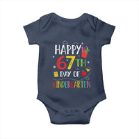 67 Days Of Kindergarten Baby Onesie Happy 67th Day Of School Teachers Student Meme - Wonder Print Shop