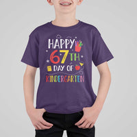 67 Days Of Kindergarten T Shirt For Kid Happy 67th Day Of School Teachers Student Meme - Wonder Print Shop