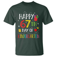67 Days Of Kindergarten T Shirt Happy 67th Day Of School Teachers Student Meme - Wonder Print Shop