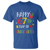 67 Days Of Kindergarten T Shirt Happy 67th Day Of School Teachers Student Meme - Wonder Print Shop