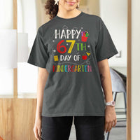 67 Days Of Kindergarten T Shirt For Women Happy 67th Day Of School Teachers Student Meme - Wonder Print Shop