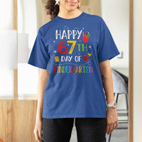 67 Days Of Kindergarten T Shirt For Women Happy 67th Day Of School Teachers Student Meme - Wonder Print Shop
