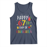 67 Days Of Kindergarten Tank Top Happy 67th Day Of School Teachers Student Meme - Wonder Print Shop