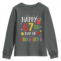 67 Days Of Kindergarten Youth Sweatshirt Happy 67th Day Of School Teachers Student Meme - Wonder Print Shop