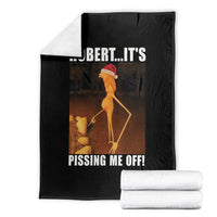 Marcus The Worm Christmas Throw Blanket Robert Its Pissing Me Off Xmas Meme - Wonder Print Shop