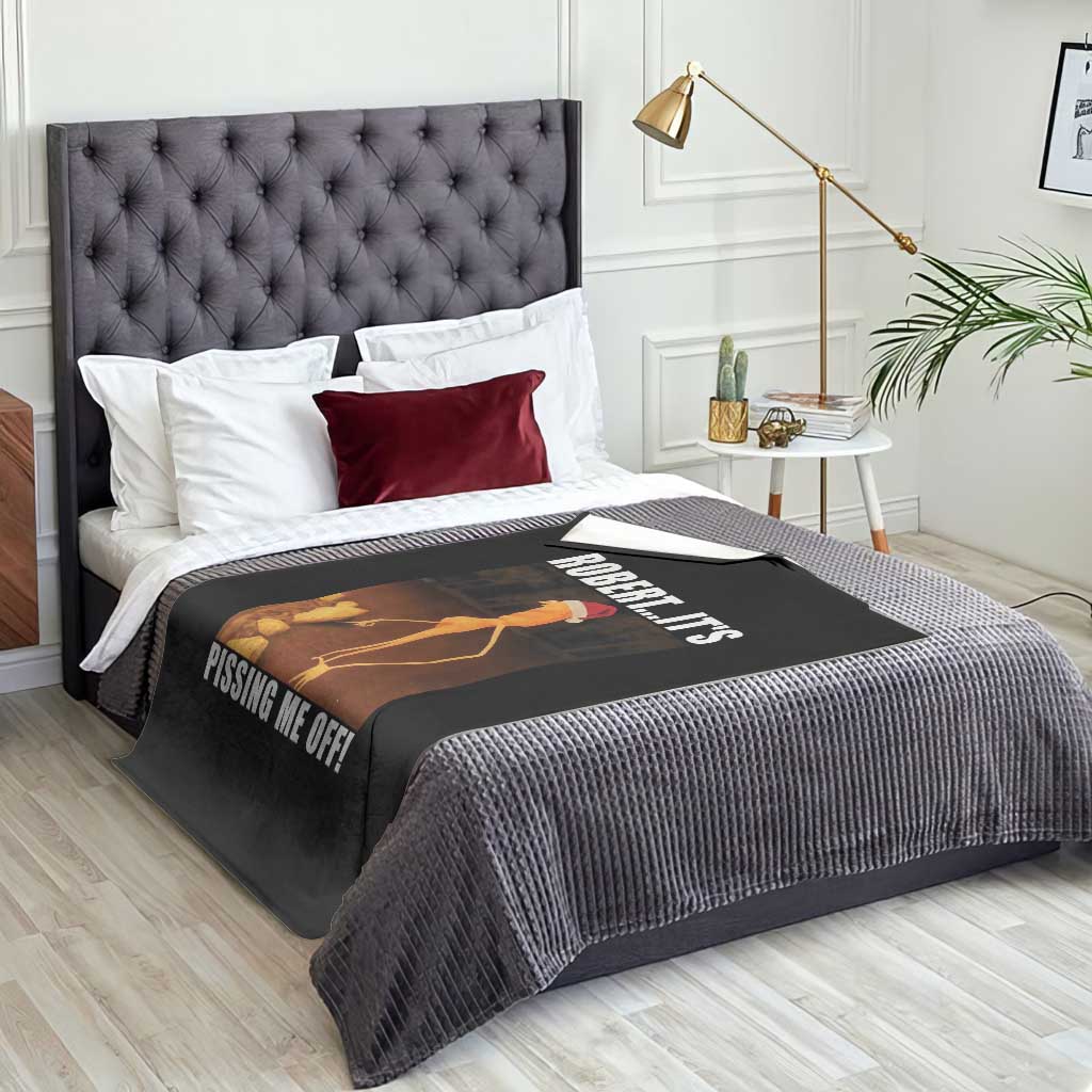 Marcus The Worm Christmas Throw Blanket Robert Its Pissing Me Off Xmas Meme - Wonder Print Shop