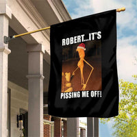 Marcus The Worm Christmas Garden Flag Robert Its Pissing Me Off Xmas Meme - Wonder Print Shop