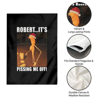 Marcus The Worm Christmas Garden Flag Robert Its Pissing Me Off Xmas Meme - Wonder Print Shop