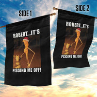 Marcus The Worm Christmas Garden Flag Robert Its Pissing Me Off Xmas Meme - Wonder Print Shop