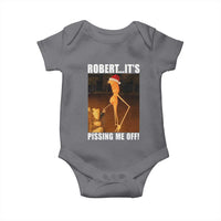 Marcus The Worm Christmas Baby Onesie Robert Its Pissing Me Off Xmas Meme - Wonder Print Shop