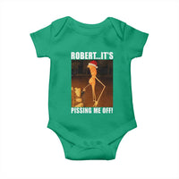 Marcus The Worm Christmas Baby Onesie Robert Its Pissing Me Off Xmas Meme - Wonder Print Shop