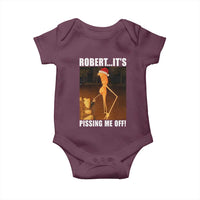 Marcus The Worm Christmas Baby Onesie Robert Its Pissing Me Off Xmas Meme - Wonder Print Shop