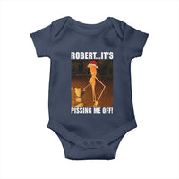 Marcus The Worm Christmas Baby Onesie Robert Its Pissing Me Off Xmas Meme - Wonder Print Shop