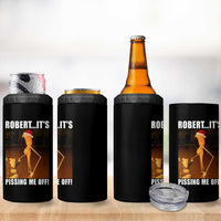 Marcus The Worm Christmas 4 in 1 Can Cooler Tumbler Robert Its Pissing Me Off Xmas Meme - Wonder Print Shop