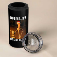 Marcus The Worm Christmas 4 in 1 Can Cooler Tumbler Robert Its Pissing Me Off Xmas Meme - Wonder Print Shop