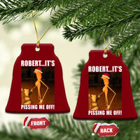 Marcus The Worm Christmas Ceramic Ornament Robert Its Pissing Me Off Xmas Meme - Wonder Print Shop