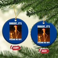 Marcus The Worm Christmas Ceramic Ornament Robert Its Pissing Me Off Xmas Meme - Wonder Print Shop