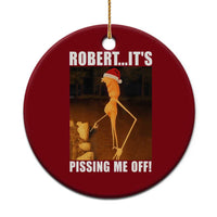 Marcus The Worm Christmas Ceramic Ornament Robert Its Pissing Me Off Xmas Meme - Wonder Print Shop