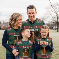 Marcus The Worm Xmas V-Neck Knit Sweater Vest Robert Its Pissing Me Off Xmas Meme - Wonder Print Shop