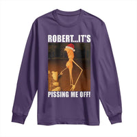 Marcus The Worm Christmas Long Sleeve Shirt Robert Its Pissing Me Off Xmas Meme - Wonder Print Shop