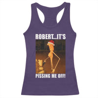 Marcus The Worm Christmas Racerback Tank Top Robert Its Pissing Me Off Xmas Meme - Wonder Print Shop