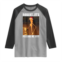 Marcus The Worm Christmas Raglan Shirt Robert Its Pissing Me Off Xmas Meme - Wonder Print Shop