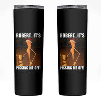 Marcus The Worm Christmas Skinny Tumbler Robert Its Pissing Me Off Xmas Meme - Wonder Print Shop