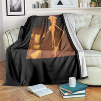 Marcus The Worm I Don't Like This Rock Throw Blanket - Wonder Print Shop