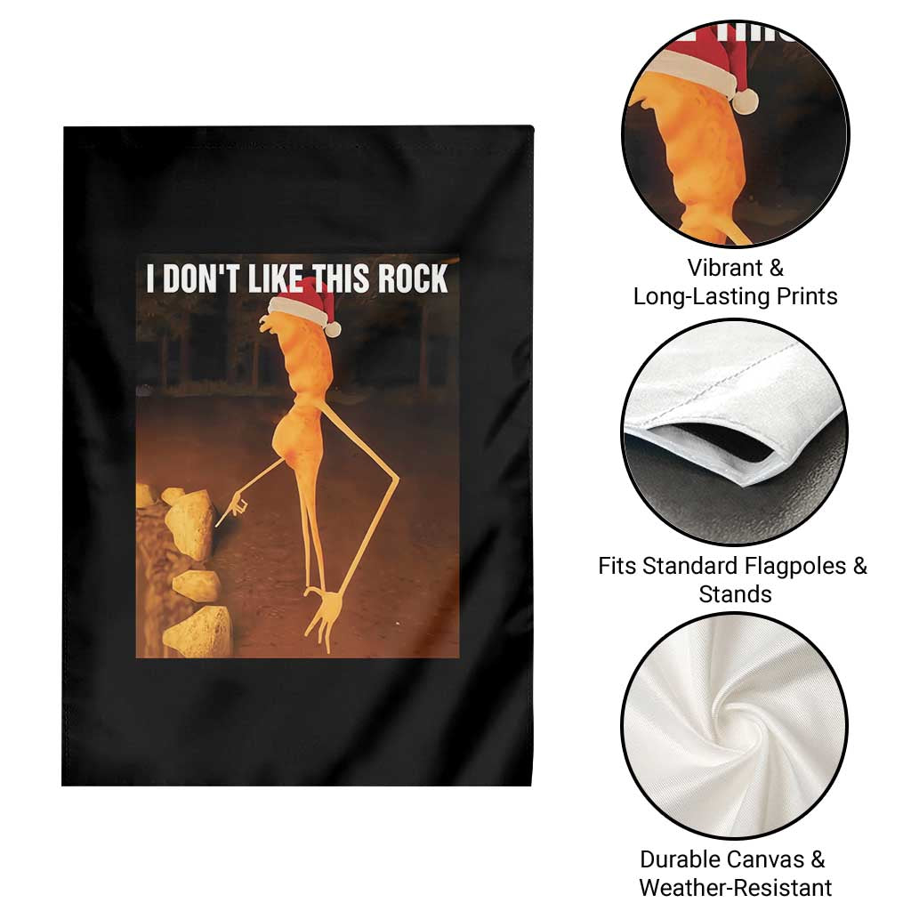 Marcus The Worm I Don't Like This Rock Garden Flag - Wonder Print Shop