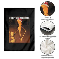 Marcus The Worm I Don't Like This Rock Garden Flag - Wonder Print Shop