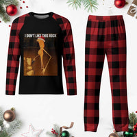 Marcus The Worm I Don't Like This Rock Plaid Pajama Set - Wonder Print Shop