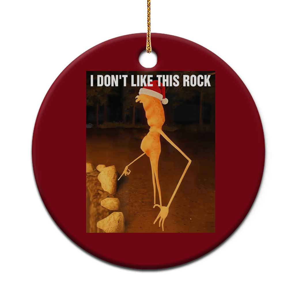 Marcus The Worm I Don't Like This Rock Ceramic Ornament - Wonder Print Shop