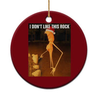 Marcus The Worm I Don't Like This Rock Ceramic Ornament - Wonder Print Shop