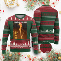 Marcus The Worm I Don't Like This Rock Ugly Christmas Sweater - Wonder Print Shop