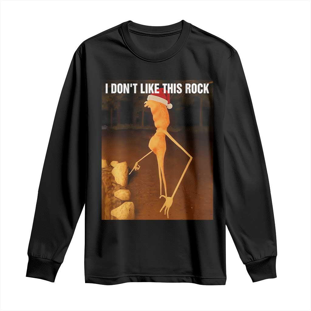 Marcus The Worm I Don't Like This Rock Long Sleeve Shirt - Wonder Print Shop