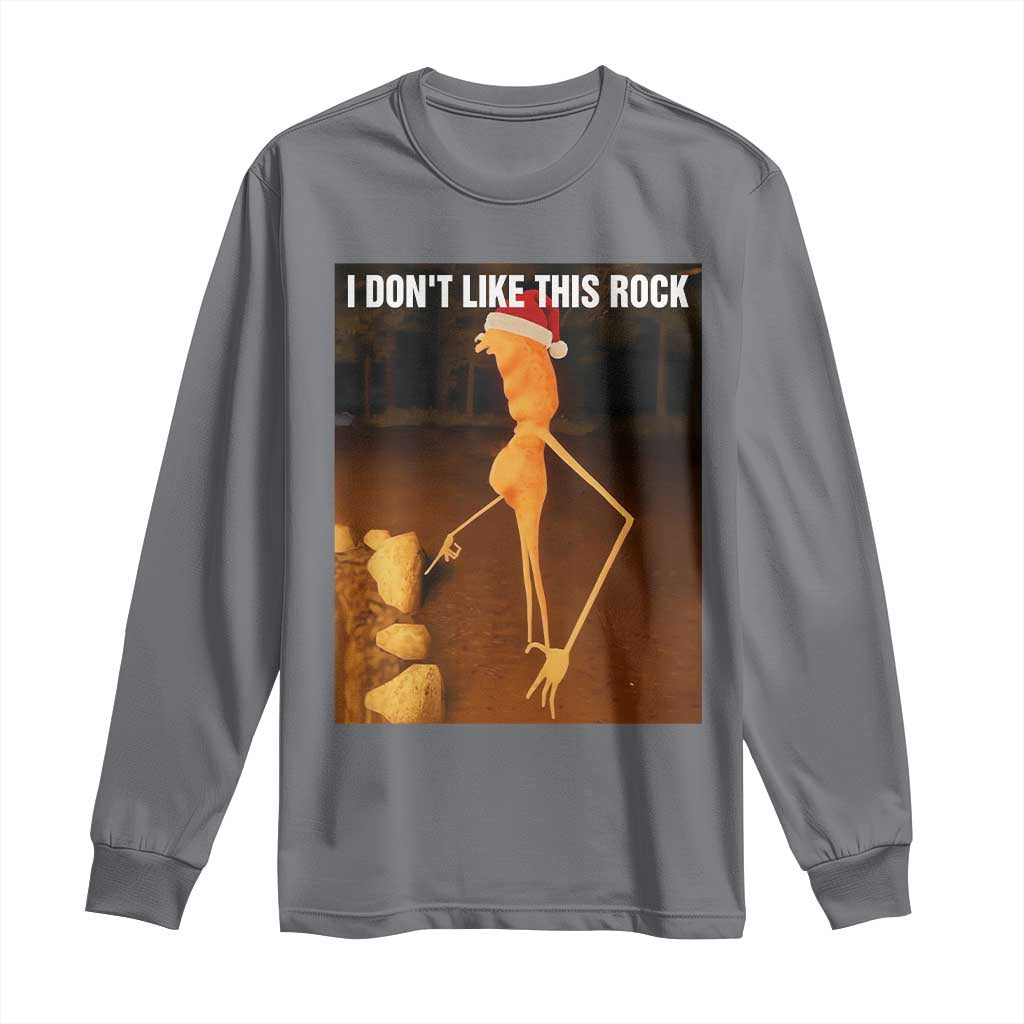 Marcus The Worm I Don't Like This Rock Long Sleeve Shirt - Wonder Print Shop