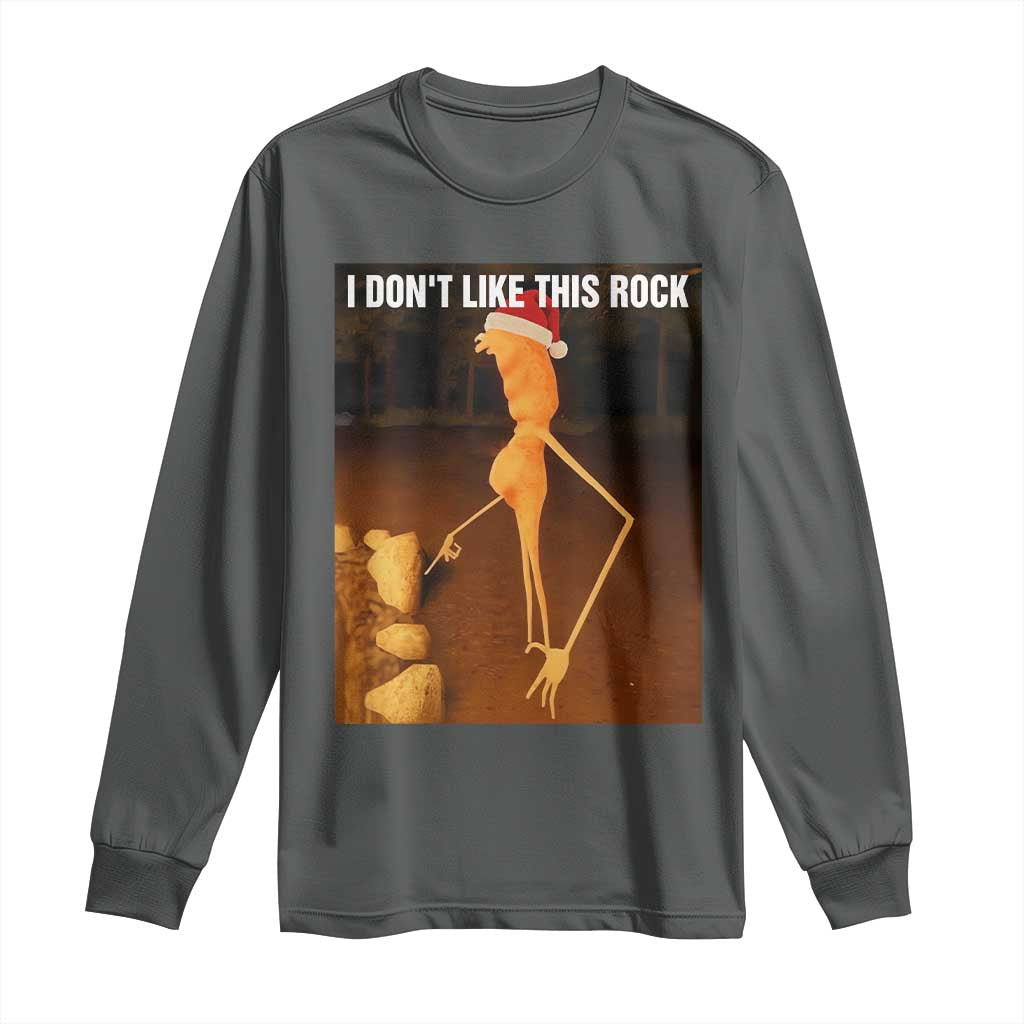 Marcus The Worm I Don't Like This Rock Long Sleeve Shirt - Wonder Print Shop