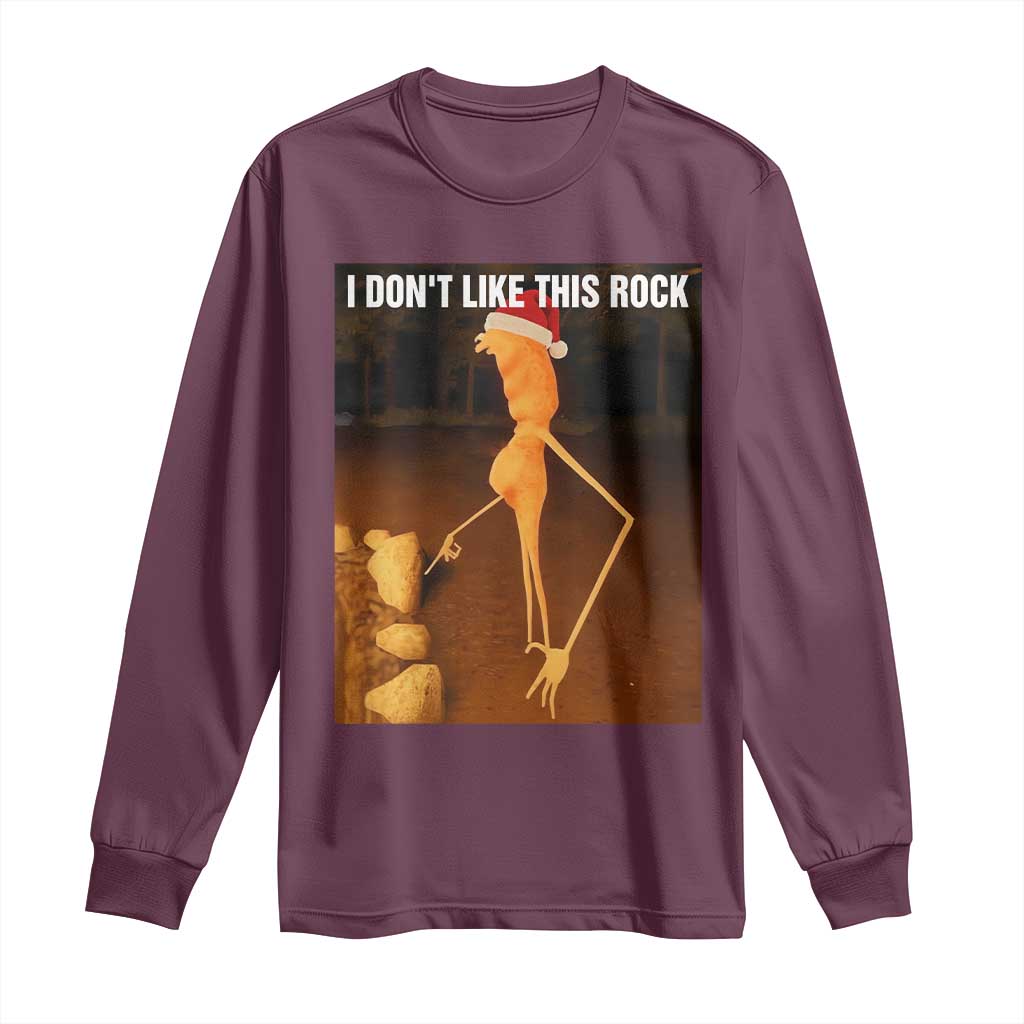 Marcus The Worm I Don't Like This Rock Long Sleeve Shirt - Wonder Print Shop
