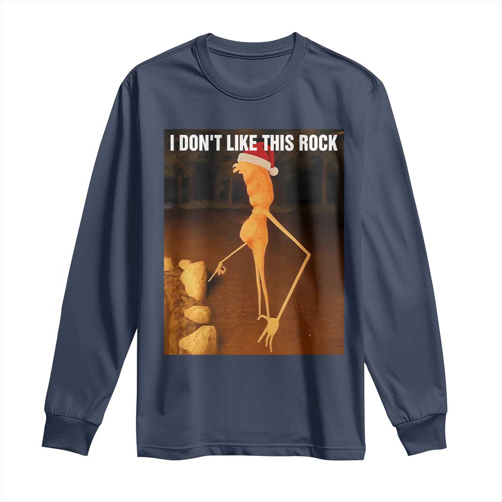 Marcus The Worm I Don't Like This Rock Long Sleeve Shirt - Wonder Print Shop