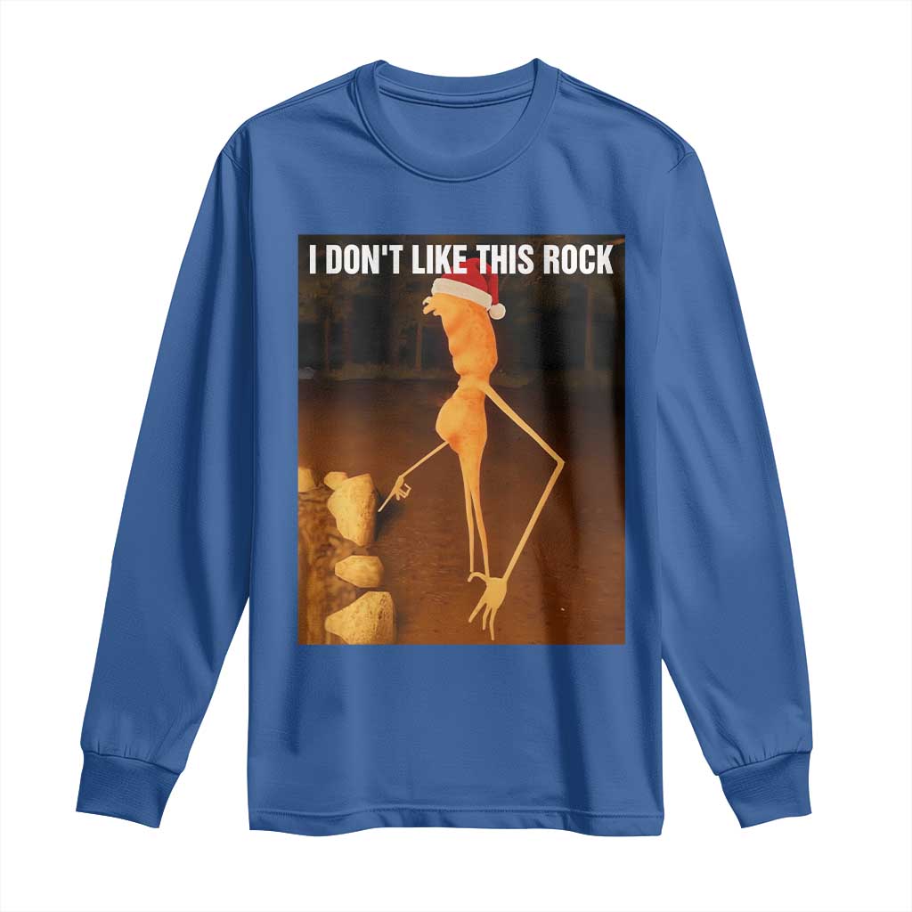 Marcus The Worm I Don't Like This Rock Long Sleeve Shirt - Wonder Print Shop