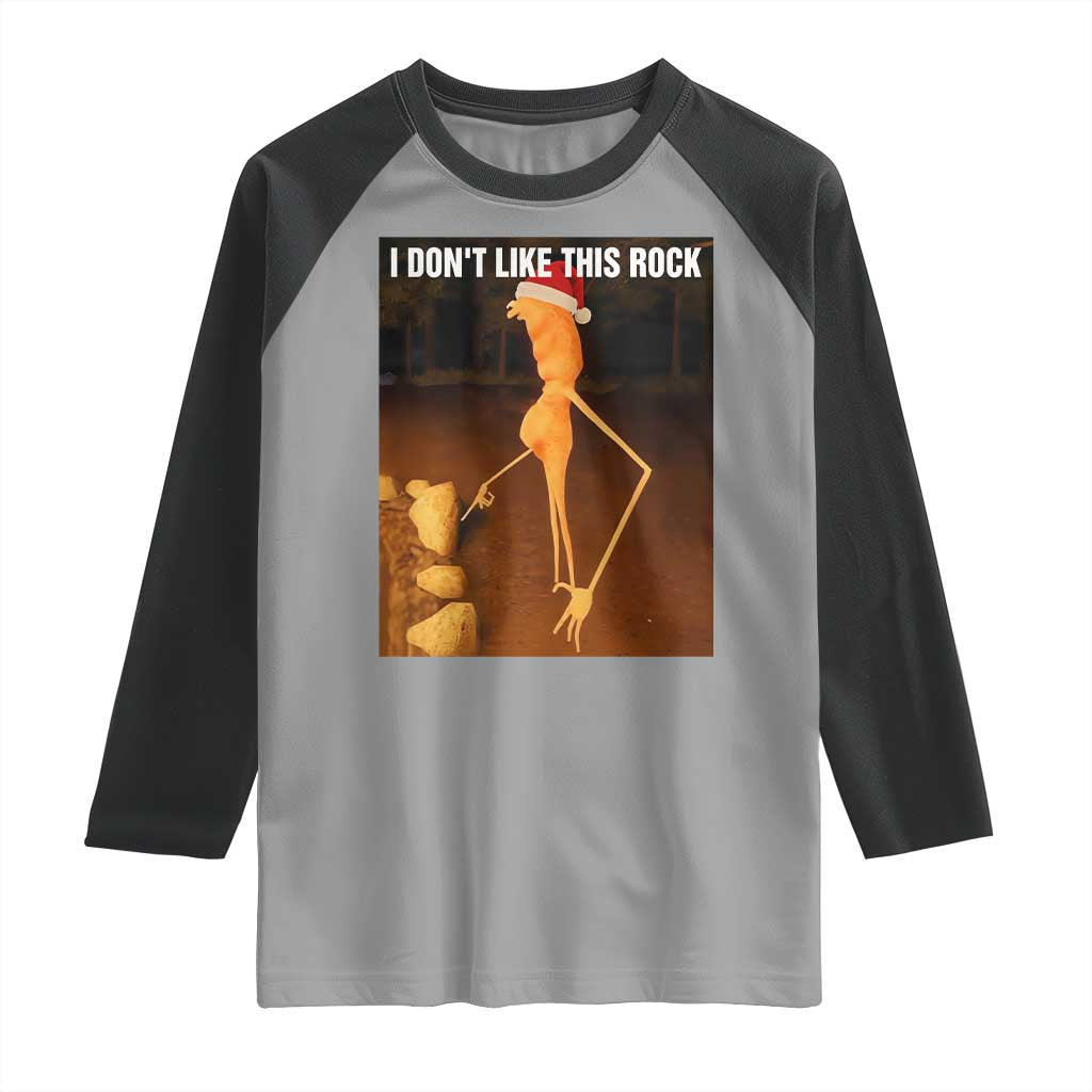 Marcus The Worm I Don't Like This Rock Raglan Shirt - Wonder Print Shop