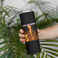 Marcus The Worm I Don't Like This Rock Skinny Tumbler - Wonder Print Shop