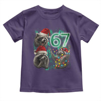 Funny Christmas 67 Meme Racoon Toddler T Shirt Howling at The Moon - Wonder Print Shop